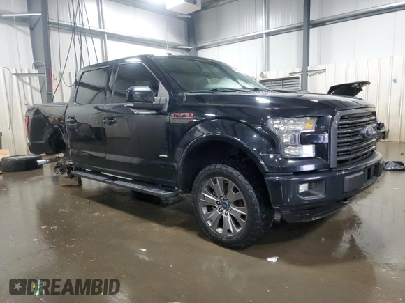 2016 Ford F-150 XLT with VIN 1FTEW1EG7GFD16079, listed as a Copart auction lot 58512935 with 112,522 mi miles and Salvage title. Bid and sale history available at DreamBid. Image 4.