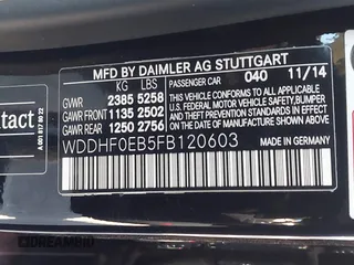 2015 Mercedes-Benz E 250 Luxury with VIN WDDHF0EB5FB120603, listed as a IAAI auction lot 41836068 with 112,264 mi miles and . Bid and sale history available at DreamBid. Image 9.