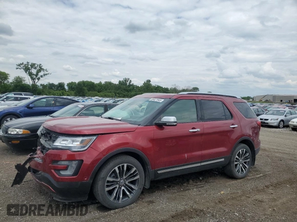 2016 Ford Explorer Platinum z VIN 1FM5K8HT0GGC96650, wystawiony jako Copart lot #58427945 z przebiegiem 129 381 mil mil oraz Szkoda całkowita • Salvage title. Historia ofert i sprzedaży dostępna na DreamBid. Obrazek 1.