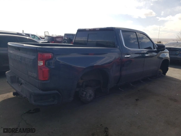 2022 Chevrolet Silverado 1500 LTD High Country with VIN 1GCUYHED5NZ210097, listed as a Copart auction lot 44744185 with 0 mi miles and Salvage Title. Bid and sale history available at carsss.com. Image 3.