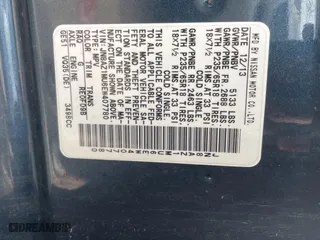 2014 Nissan Murano S with VIN JN8AZ1MU6EW407780, listed as a Copart auction lot 45563795 with 68,067 mi miles and Clean Title. Bid and sale history available at carsss.com. Image 10.