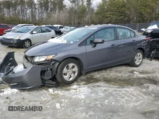 2014 Honda Civic Sedan LX with VIN 19XFB2F5XEE033640, listed as a Copart auction lot 87675445 with 120,130 mi miles and Clean Title. Bid and sale history available at carsss.com. Image 1.
