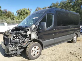 2019 Ford Transit Passenger XL with VIN 1FBAX2CG7KKA94149, listed as a Copart auction lot 75620344 with 98,902 mi miles and Salvage Title. Bid and sale history available at carsss.com. Image 1.
