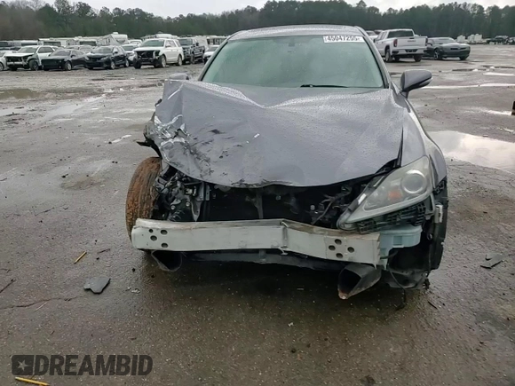 2012 Lexus IS 250 with VIN JTHCF5C22C5059787, listed as a Copart auction lot 45047255 with 190,001 mi miles and Salvage Title. Bid and sale history available at DreamBid. Image 10.