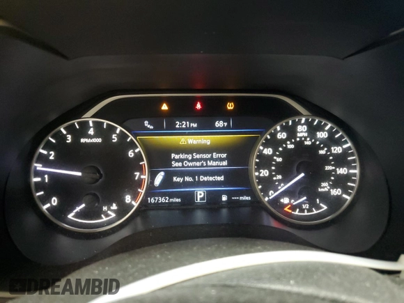 2016 Nissan Maxima SL with VIN 1N4AA6AP4GC432167, listed as a Copart auction lot 50716105 with 167,362 mi miles and Salvage Title. Bid and sale history available at DreamBid. Image 9.
