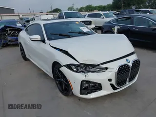 2021 BMW 4 Series 430i with VIN WBA53AP05MCG16225, listed as a IAAI auction lot 42249823 with 38,040 mi miles and . Bid and sale history available at DreamBid. Image 1.