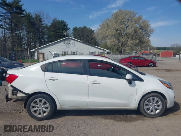 2014 Kia Rio LX with VIN KNADM4A37E6332282, listed as a IAAI auction lot 42050166 with 159,116 mi miles. Bid and sale history available at carsss.com. Image 14.