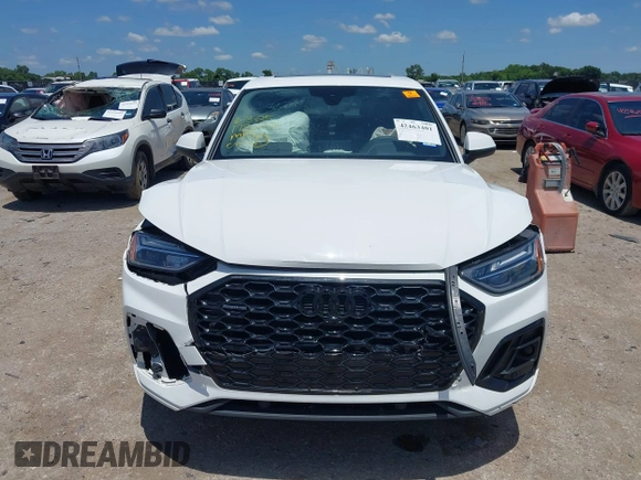 2022 Audi Q5 Sportback S line Premium Plus with VIN WA15AAFY4N2084268, listed as a IAAI auction lot 42463401 with Not provided miles and . Bid and sale history available at DreamBid. Image 12.