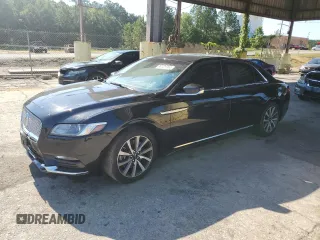 2019 Lincoln Continental Standard with VIN 1LN6L9PK4K5607095, listed as a Copart auction lot 59131744 with 112,496 mi miles and Salvage Title. Bid and sale history available at carsss.com. Image 1.