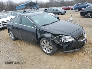 2015 Buick Regal Premium I with VIN 2G4GN5EX6F9182686, listed as a Copart auction lot 43597215 with 123,836 mi miles and Clean Title. Bid and sale history available at carsss.com. Image 4.