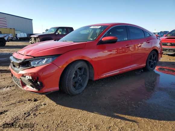 2018 Honda Civic Si Sedan with VIN 2HGFC1E57JH700446, listed as a Copart auction lot 77954384 with NaN miles and Salvage Title. Bid and sale history available at carsss.com. Image 1.