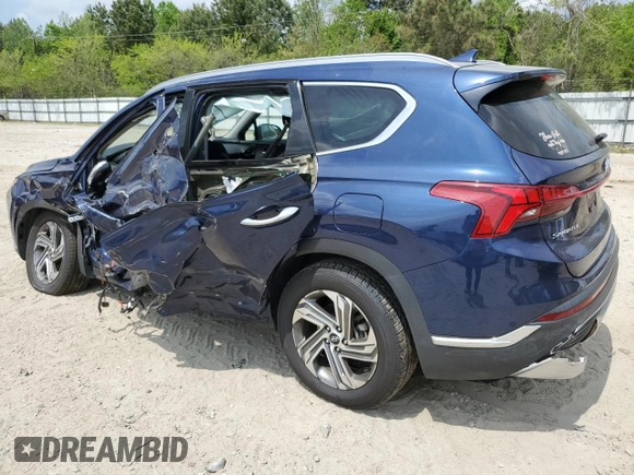2021 Hyundai Santa Fe SEL z VIN 5NMS64AJ7MH340032, wystawiony jako Copart lot #53562255 z przebiegiem 56 246 mil mil oraz Szkoda całkowita • Salvage title. Historia ofert i sprzedaży dostępna na DreamBid. Obrazek 2.