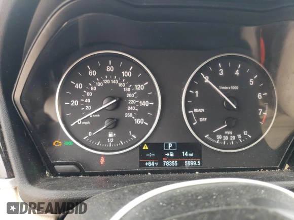 2017 BMW X1 sDrive28i with VIN WBXHU7C35H5H36894, listed as a Copart auction lot 86144154 with 78,355 mi miles and Salvage Title. Bid and sale history available at carsss.com. Image 9.