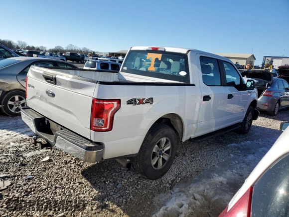 2017 Ford F-150 XL with VIN 1FTEW1EP1HFA40936, listed as a Copart auction lot 87836305 with 86,641 mi miles and Salvage Title. Bid and sale history available at carsss.com. Image 3.