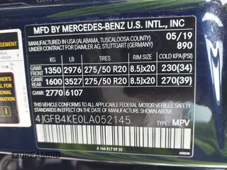 2020 Mercedes-Benz GLE 350 z VIN 4JGFB4KE0LA052145, wystawiony jako IAAI lot #42344452 z przebiegiem 32 435 mil mil oraz . Historia ofert i sprzedaży dostępna na DreamBid. Obrazek 9.