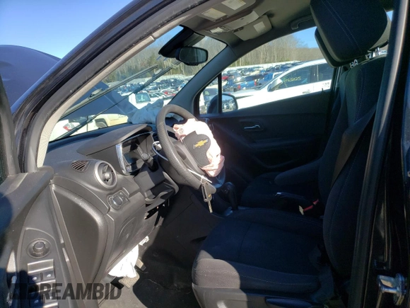 2016 Chevrolet Trax LS with VIN KL7CJNSB4GB655151, listed as a Copart auction lot 48184035 with 75,067 mi miles and Salvage Title. Bid and sale history available at carsss.com. Image 7.