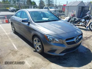 2015 Mercedes-Benz CLA 250 with VIN WDDSJ4EBXFN225762, listed as a IAAI auction lot 41869946 with 90,619 mi miles and . Bid and sale history available at DreamBid. Image 1.