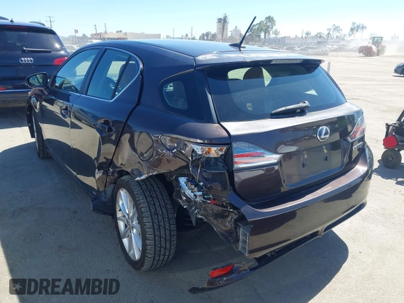 2012 Lexus CT 200h with VIN JTHKD5BH9C2062310, listed as a IAAI auction lot 42632695 with 144,451 mi miles and . Bid and sale history available at DreamBid. Image 3.