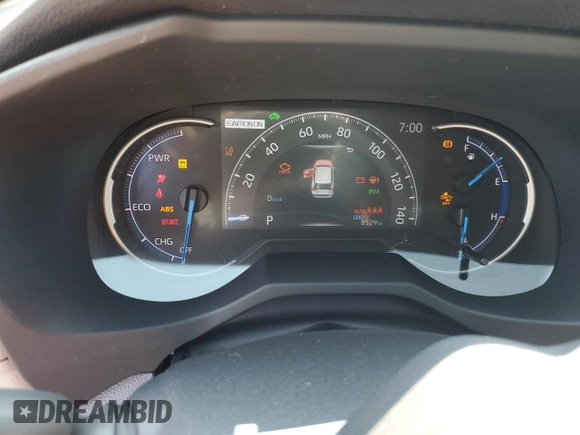 2023 Toyota RAV4 Hybrid XLE with VIN JTMRWRFV6PD196476, listed as a Copart auction lot 62737495 with 8,529 mi miles and Salvage title. Bid and sale history available at DreamBid. Image 9.