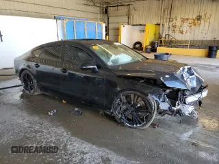 2014 Audi S7 Prestige with VIN WAUW2AFC9EN027460, listed as a Copart auction lot 50725244 with 0 mi miles and Salvage Title. Bid and sale history available at carsss.com. Image 4.