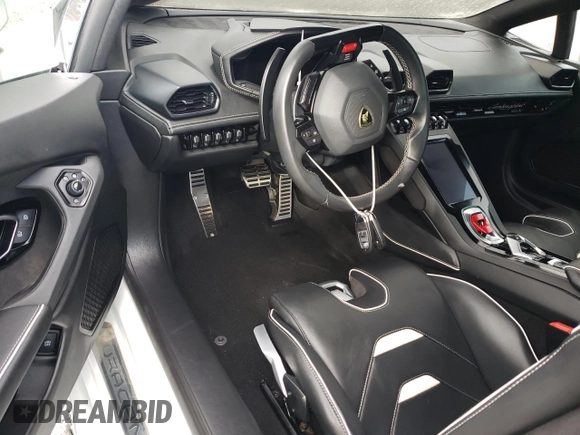 2021 Lamborghini Huracan z VIN ZHWUF5ZF6MLA16836, wystawiony jako Copart lot #74123614 z przebiegiem Nie podano mil oraz Szkody całkowita. Historia ofert i sprzedaży dostępna na DreamBid. Obrazek 7.