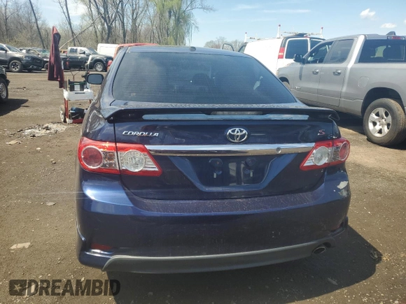 2011 Toyota Corolla L with VIN 2T1BU4EE2BC685863, listed as a Copart auction lot 53962905 with 0 mi miles and Salvage Title. Bid and sale history available at carsss.com. Image 6.