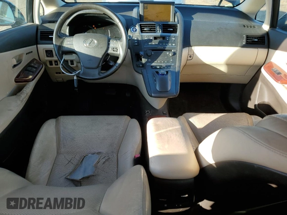 2010 Lexus HS 250h with VIN JTHBB1BA1A2017523, listed as a Copart auction lot 80086154 with 125,421 mi miles and Salvage Title. Bid and sale history available at DreamBid. Image 8.