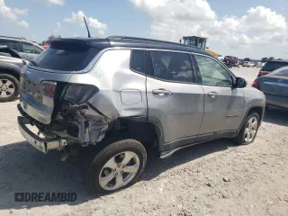 2018 Jeep Compass Latitude with VIN 3C4NJCBB1JT204927, listed as a Copart auction lot 55349635 with 75,955 mi miles and Salvage title. Bid and sale history available at DreamBid. Image 3.