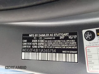 2018 Mercedes-Benz E-Class E 300 with VIN WDDZF4JB1JA365754, listed as a IAAI auction lot 41992681 with 88,203 mi miles. Bid and sale history available at carsss.com. Image 9.
