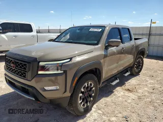 2022 Nissan Frontier Pro-X with VIN 1N6ED1EJ3NN606031, listed as a Copart auction lot 63337253 with 31,947 mi miles and Salvage title. Bid and sale history available at DreamBid. Image 1.