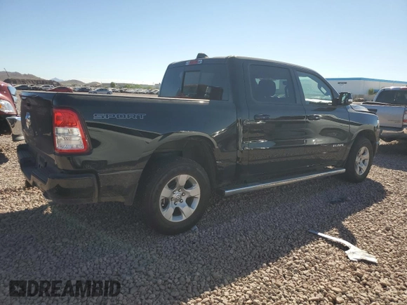 2022 Ram 1500 Lone Star with VIN 1C6RREFMXNN446341, listed as a Copart auction lot 74249304 with 5,587 mi miles and Salvage title. Bid and sale history available at DreamBid. Image 3.