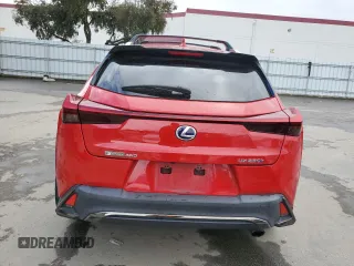 2021 Lexus UX with VIN JTHE9JBH9M2045144, listed as a Copart auction lot 43860725 with 73,246 mi miles and Salvage Title. Bid and sale history available at carsss.com. Image 6.
