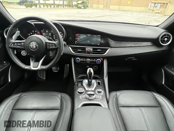 2022 Alfa Romeo Giulia with VIN ZARFAMAN7N7660663, listed as a Copart auction lot 47428075 with 11,210 mi miles and Salvage title. Bid and sale history available at DreamBid. Image 9.