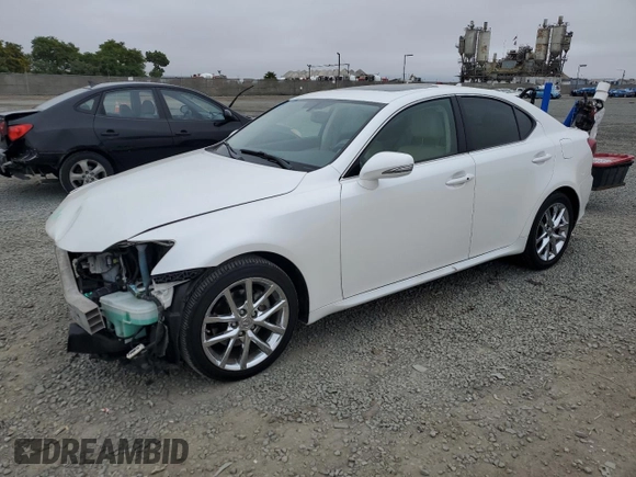 2012 Lexus IS 250 with VIN JTHBF5C20C5160046, listed as a Copart auction lot 59805455 with 90,274 mi miles and Salvage title. Bid and sale history available at DreamBid. Image 1.
