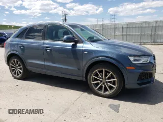 2018 Audi Q3 Premium with VIN WA1BCCFS4JR026621, listed as a Copart auction lot 56717995 with 118,484 mi miles and Salvage title. Bid and sale history available at DreamBid. Image 4.
