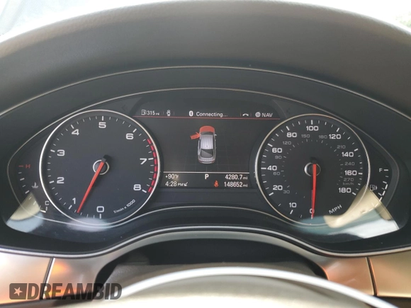 2012 Audi A7 Prestige z VIN WAUSGAFC3CN025880, wystawiony jako Copart lot #58922235 z przebiegiem 148 652 mil mil oraz Szkoda całkowita • Salvage title. Historia ofert i sprzedaży dostępna na DreamBid. Obrazek 9.