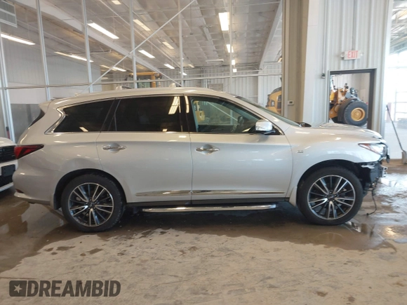 2017 Infiniti QX60 with VIN 5N1DL0MM3HC525307, listed as a IAAI auction lot 41578552 with 54,313 mi miles and . Bid and sale history available at DreamBid. Image 13.