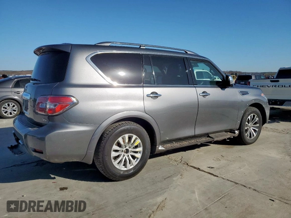 2020 Nissan Armada SL with VIN JN8AY2ND8L9109685, listed as a Copart auction lot 48924385 with 77,086 mi miles and Clean Title. Bid and sale history available at carsss.com. Image 3.