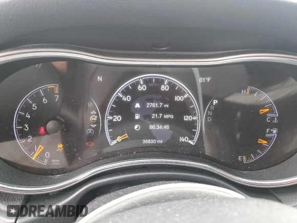 2021 Jeep Grand Cherokee Laredo X with VIN 1C4RJFAG3MC615486, listed as a Copart auction lot 58714955 with 36,830 mi miles and Salvage title. Bid and sale history available at DreamBid. Image 9.