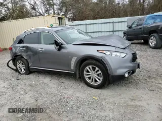 2017 Infiniti QX70 z VIN JN8CS1MW6HM415974, wystawiony jako Copart lot #86130374 z przebiegiem 77 638 mil mil oraz Szkoda całkowita • Salvage title. Historia ofert i sprzedaży dostępna na DreamBid. Obrazek 11.