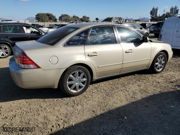 2005 Mercury Montego Premier with VIN 1MEHM42165G617341, listed as a Copart auction lot 88297195 with 82,384 mi miles and Salvage Title. Bid and sale history available at carsss.com. Image 3.