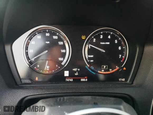 2020 BMW 2 Series 230i xDrive with VIN WBA2K1C01L7F99510, listed as a Copart auction lot 81853974 with 74,743 mi miles and Salvage Title. Bid and sale history available at carsss.com. Image 9.