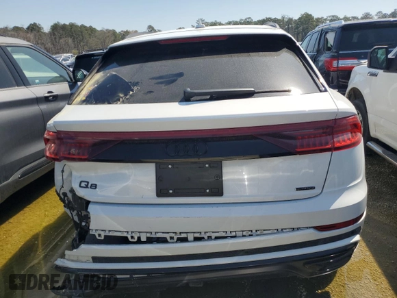 2019 Audi Q8 Prestige with VIN WA1FVAF13KD047532, listed as a Copart auction lot 48422995 with 0 mi miles and Salvage Title. Bid and sale history available at carsss.com. Image 6.