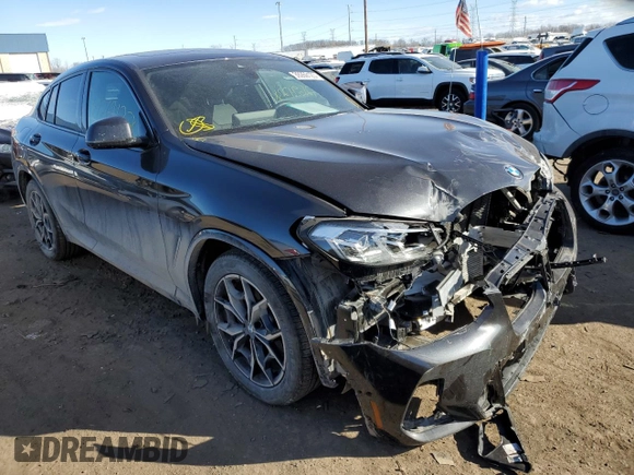2022 BMW X4 xDrive30i with VIN 5UX33DT02N9M34154, listed as a Copart auction lot 39269123 with 383 mi miles. Bid and sale history available at carsss.com. Image 4.