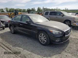 2017 Infiniti Q50 Premium with VIN JN1EV7AR6HM831586, listed as a Copart auction lot 53924135 with 119,570 mi miles and Clean Title. Bid and sale history available at carsss.com. Image 4.