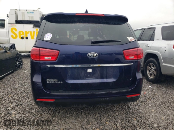 2021 Kia Sedona EX with VIN KNDMB5C11M6662525, listed as a Copart auction lot 44820825 with 53,520 mi miles and Salvage Title. Bid and sale history available at carsss.com. Image 6.