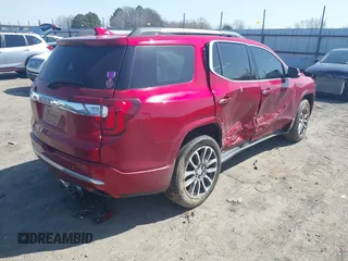 2021 GMC Acadia Denali with VIN 1GKKNPLS7MZ231919, listed as a IAAI auction lot 41773056 with 38,277 mi miles and . Bid and sale history available at carsss.com. Image 4.