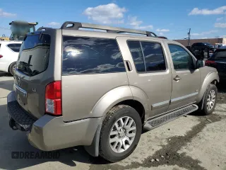2008 Nissan Pathfinder LE with VIN 5N1BR18B08C619357, listed as a Copart auction lot 45152395 with 266,201 mi miles and Salvage Title. Bid and sale history available at carsss.com. Image 3.