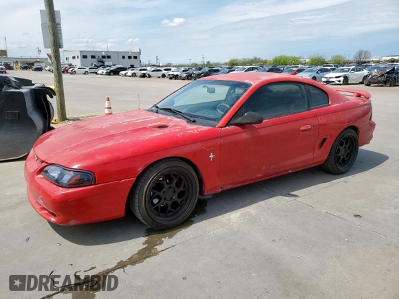 1995 Ford Mustang with VIN 1FALP4041SF262621, listed as a Copart auction lot 50466635 with 147,042 mi miles and Clean Title. Bid and sale history available at carsss.com. Image 1.