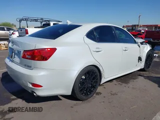 2007 Lexus IS 250 with VIN JTHBK262472046760, listed as a IAAI auction lot 42287520 with 219,758 mi miles and . Bid and sale history available at DreamBid. Image 4.